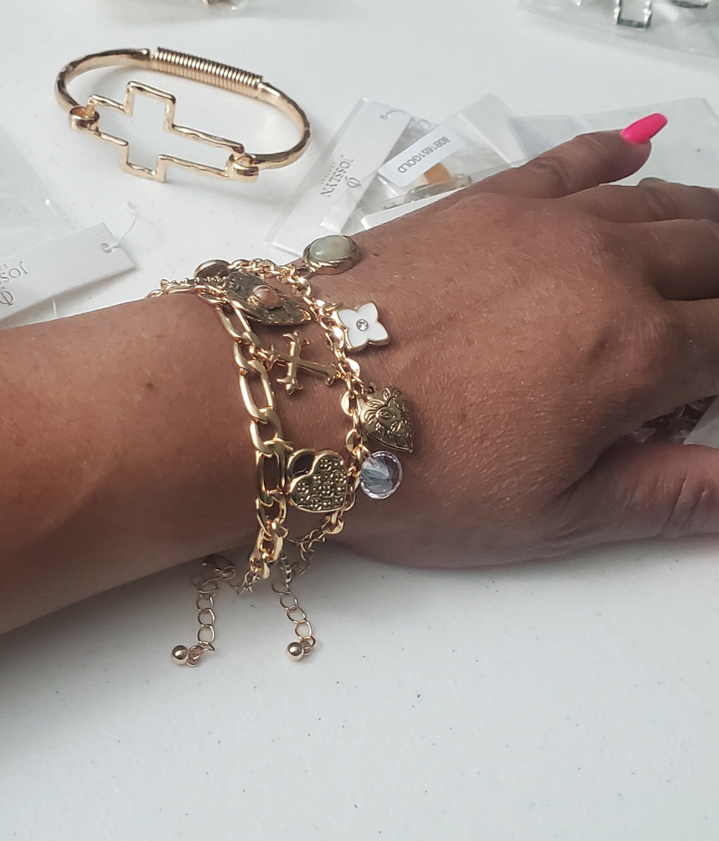 Love Charm Bracelet - Goldie B & Co Boutique  