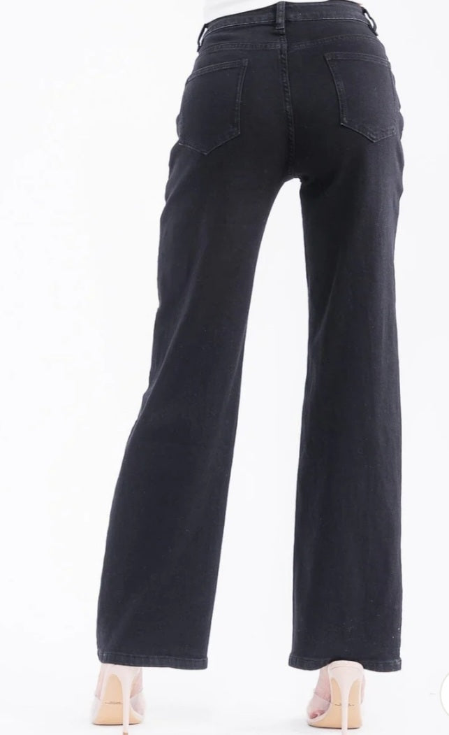 Flower Denim Jeans - Goldie B & Co Boutique  