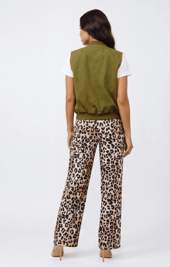Olive Denim Vest - Goldie B & Co Boutique  