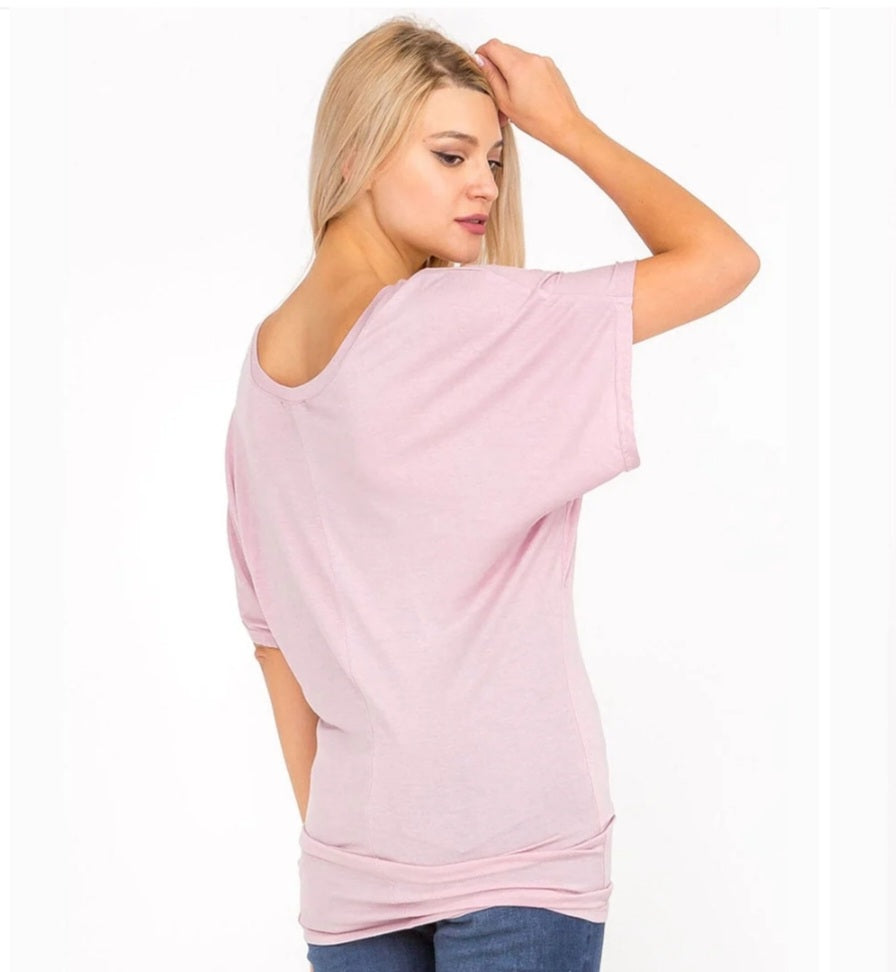 Mauve off shoulder Tunic top - Goldie B & Co Boutique  