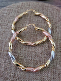 Colorful Twist Hoops