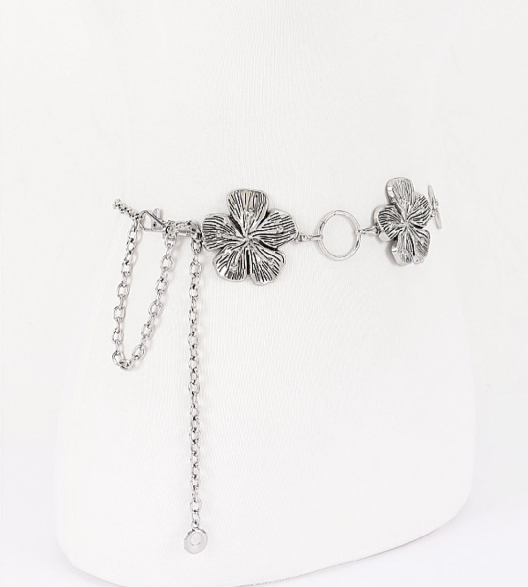 Floral Metal Vintage Chain Belt - Goldie B & Co Boutique  