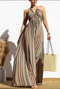 Multi-Color V-Neck Maxi - Goldie B & Co Boutique  