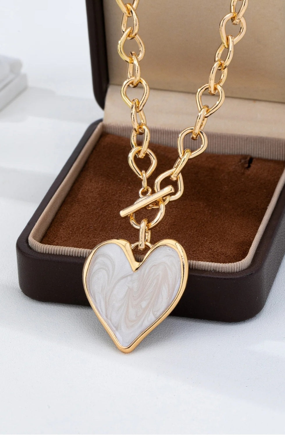 Heart Toggle Necklace - Goldie B & Co Boutique  