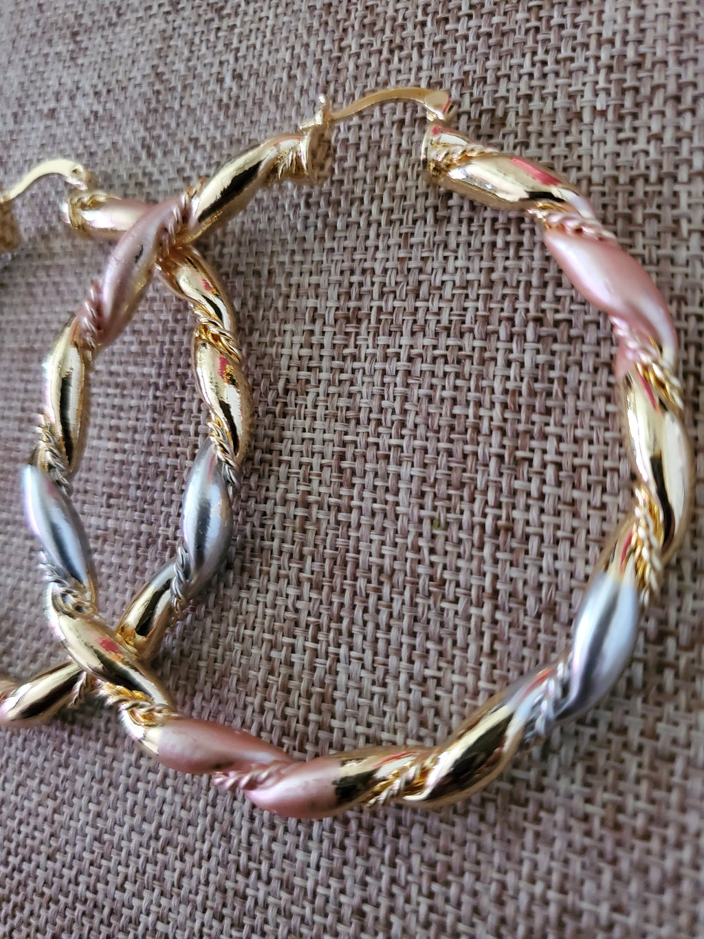 Colorful Twist Hoops