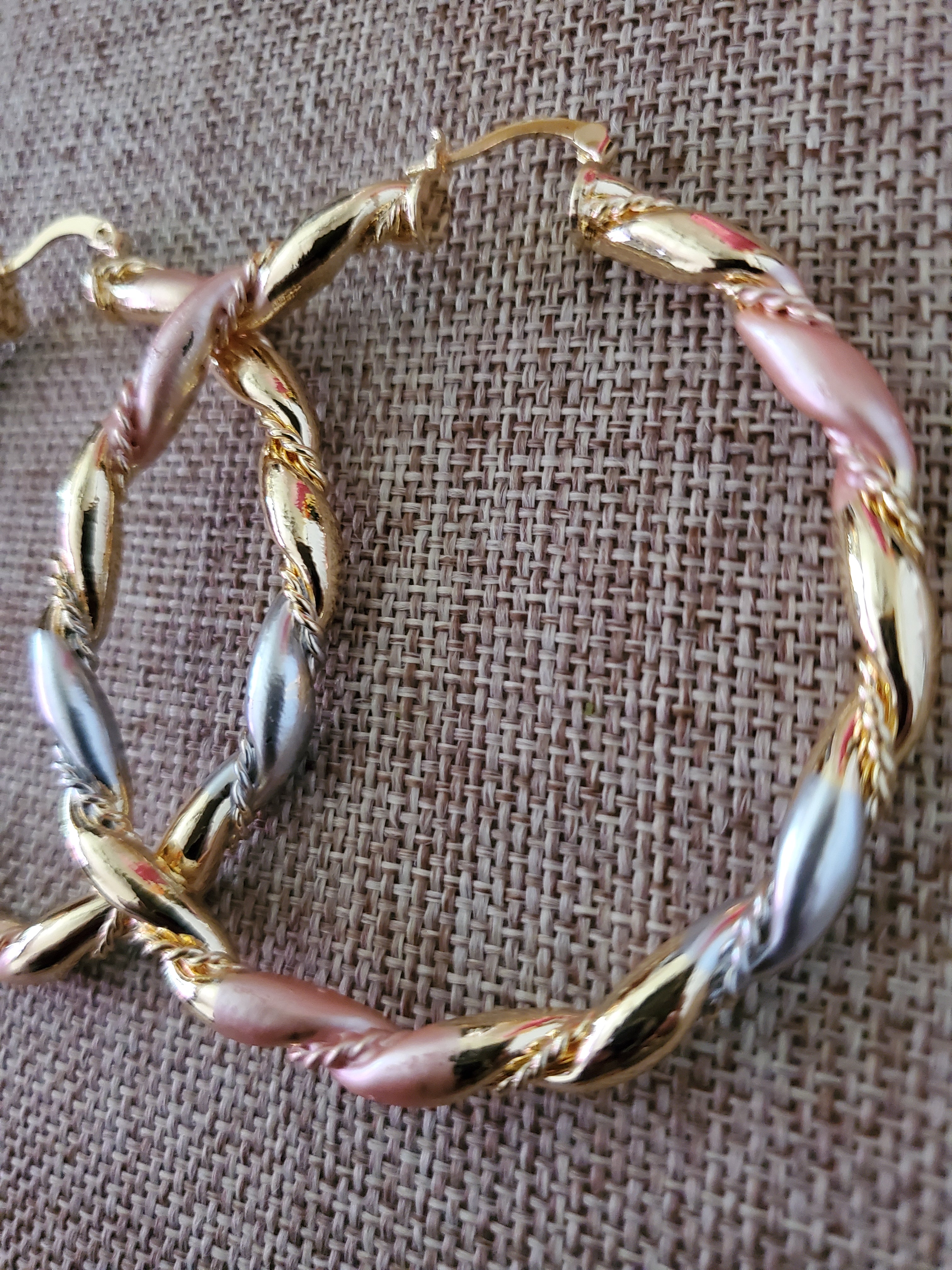 Colorful Twist Hoops