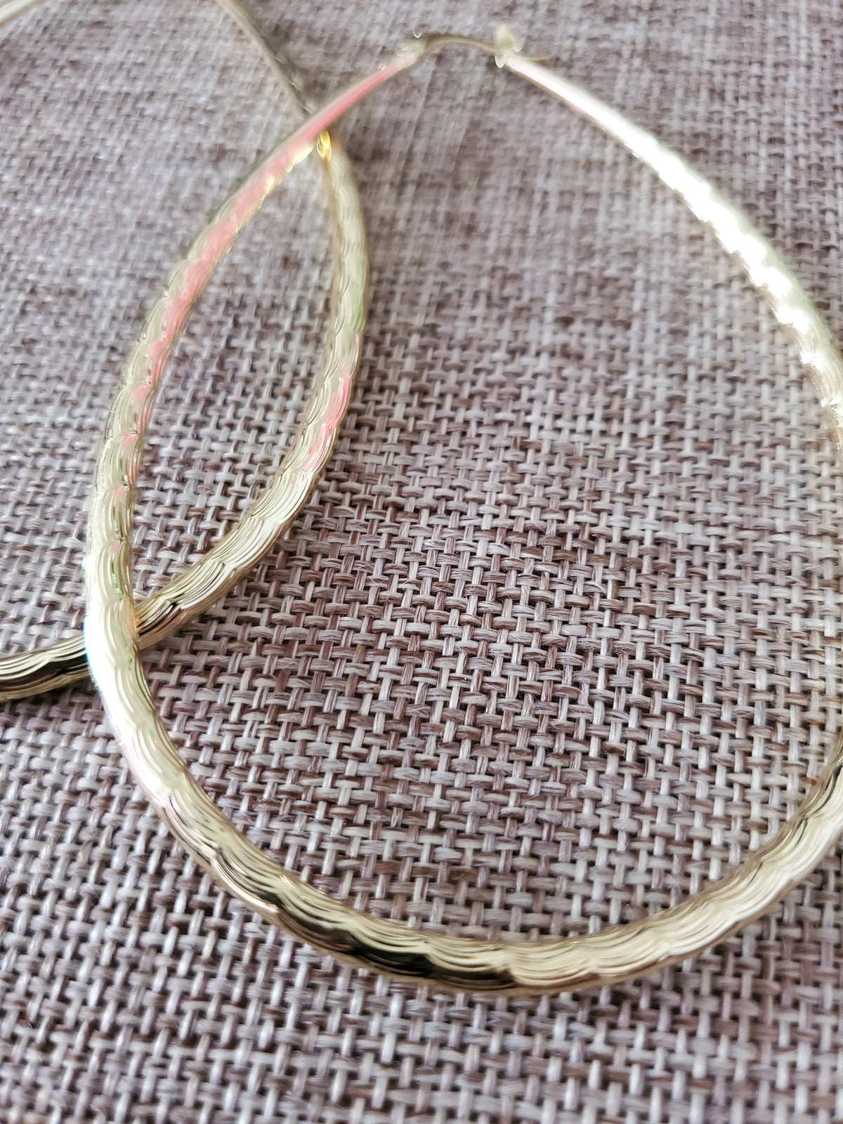 Teardrop Gold-tone Earrings - Goldie B & Co Boutique