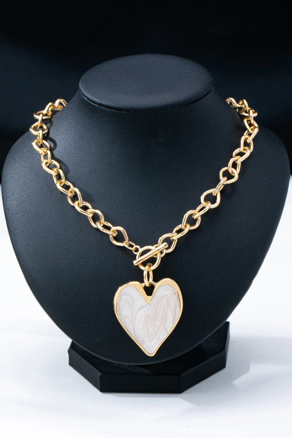 Heart Toggle Necklace - Goldie B & Co Boutique  