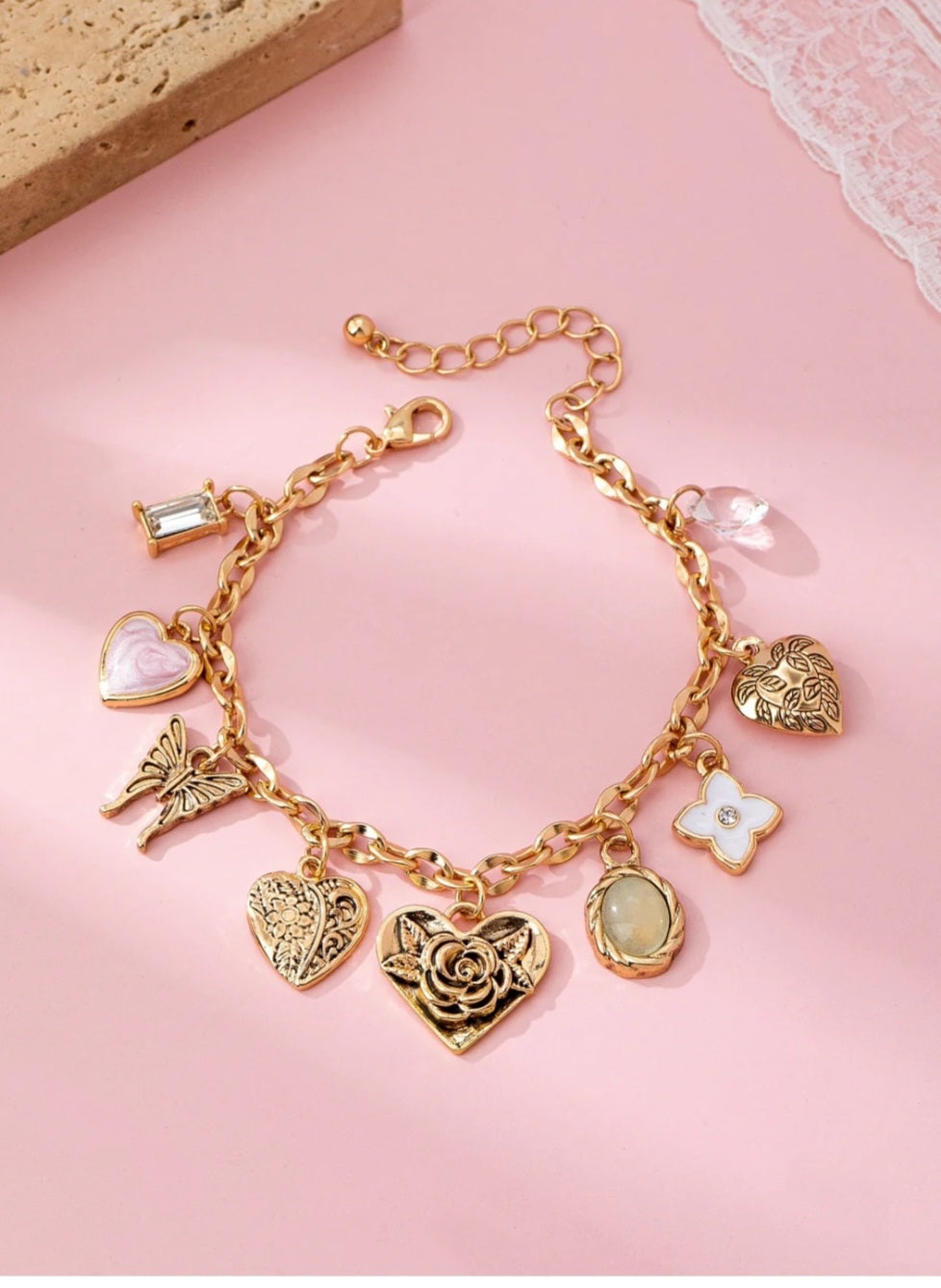 Love Charm Bracelet - Goldie B & Co Boutique  