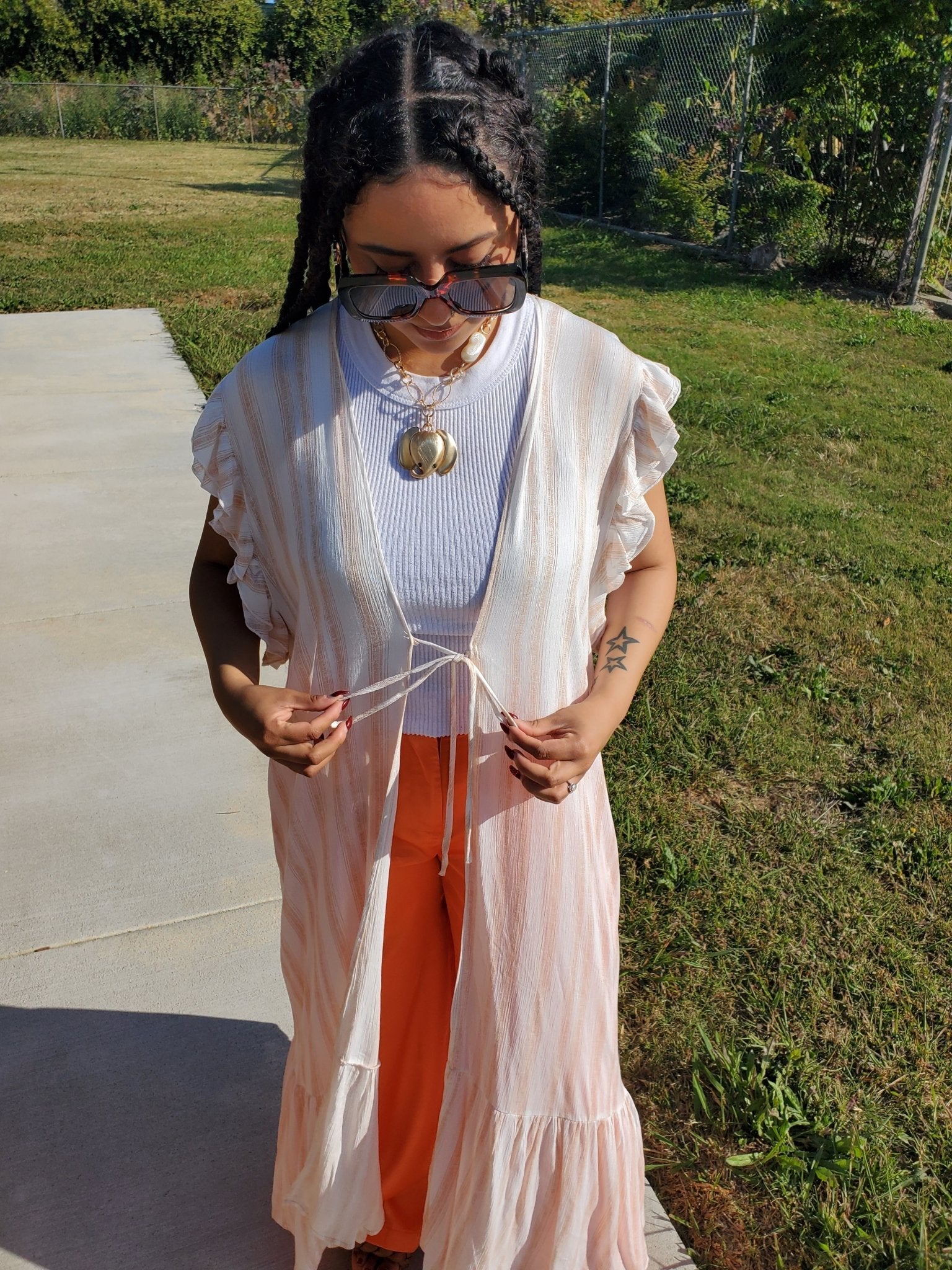 Ruffled Tiered Kimono $12.00 - Goldie B & Co Boutique