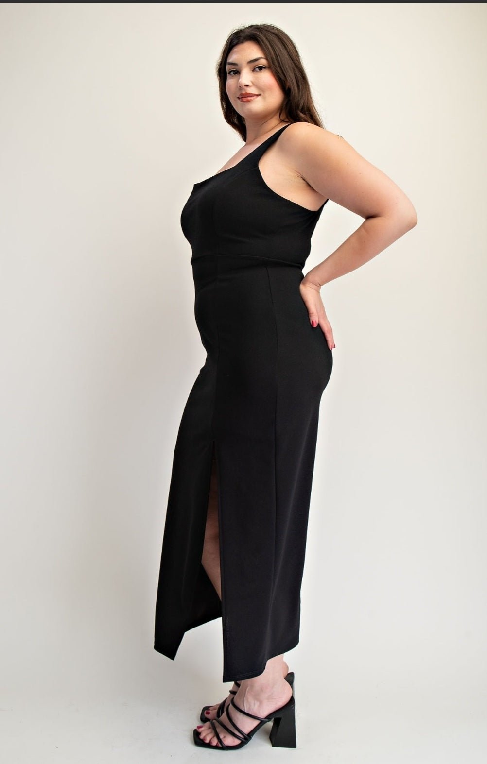 Square Neckline Midi Dress $36.00 - Goldie B & Co Boutique