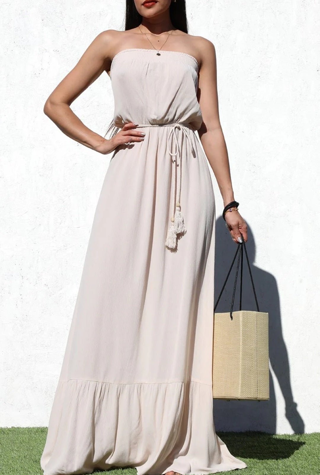 Strapless Maxi Dress $33.00 - Goldie B & Co Boutique