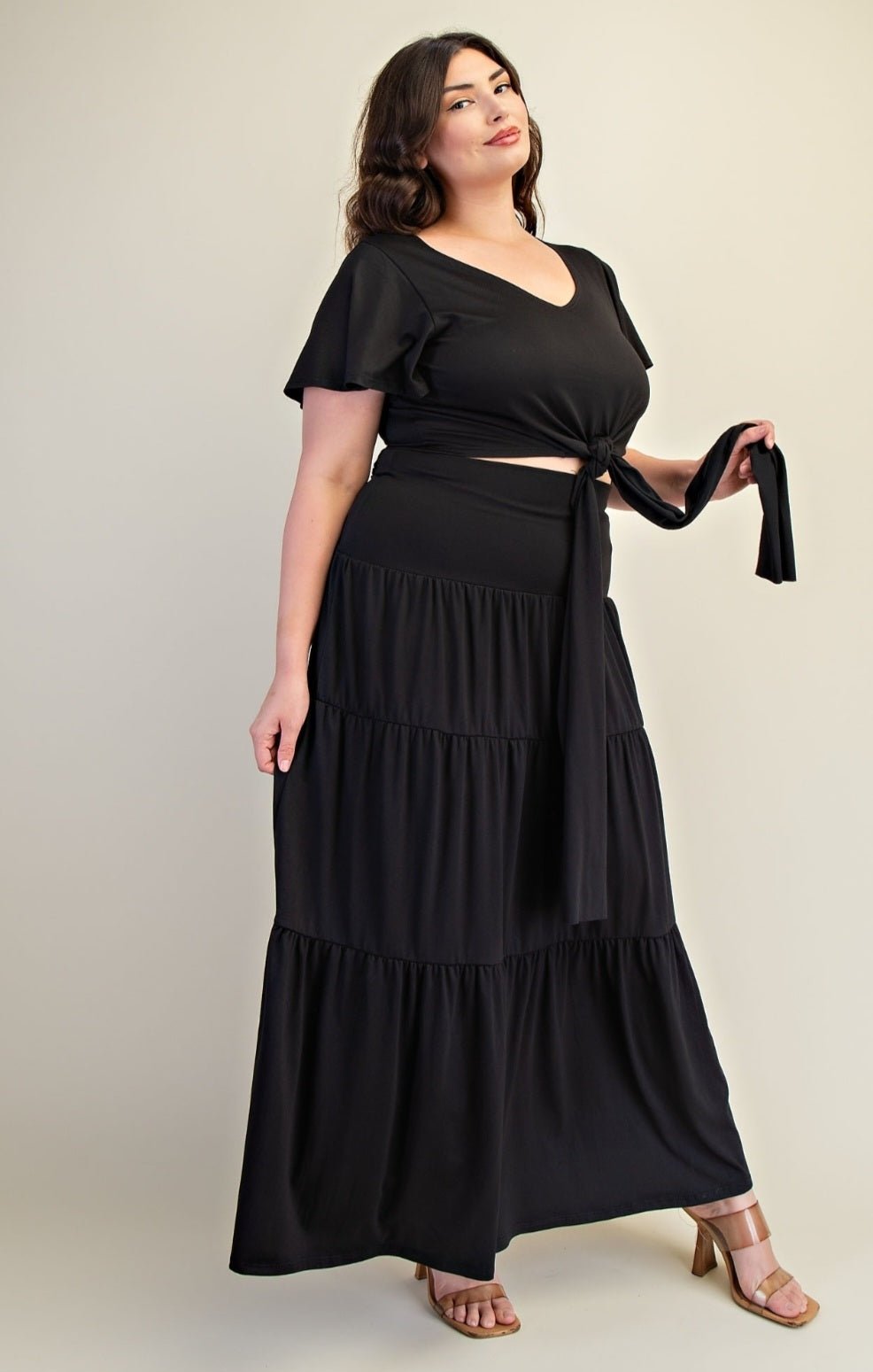 Top & Tiered Maxi Skirt $56.00 - Goldie B & Co Boutique