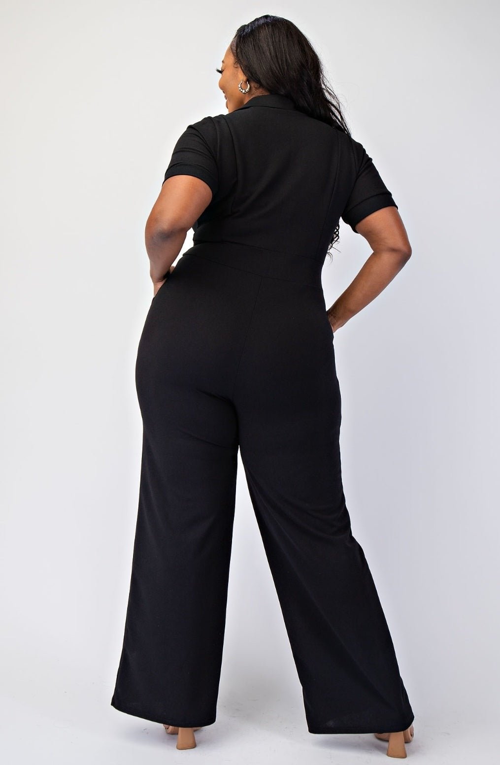Zip Front Jumpsuit $54.00 - Goldie B & Co Boutique